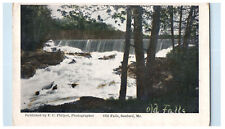 1913 Old Falls Sanford Maine ME FC Philpot Posted Antique Postcard picture