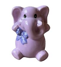 Pink Baby Elephant Coin Bank Greenbier 5.5” picture