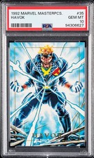 Havok 1992 Skybox Marvel Masterpieces #35 PSA 10 Joe Jusko - X-Men 54 1st App picture