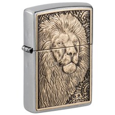 Zippo lion metallic emblem Street Chrome 47171 picture
