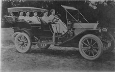 H77/ Interesting RPPC Postcard c1910 Women Driving Early Automobile 145 picture