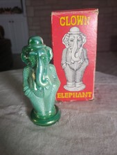 Vintage Summit Art Glass Russ Vogelsong Novelty Elephant Tommy #2 Carnival Green picture