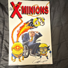 Robert James Luedke X-Minions Signed Comics Print Minion Gru picture