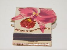 OLD FORESTER WHISKEY vintage die cut Feature matches Advertising matchbook picture