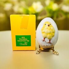 1978 Goebel Hummel German Footed Egg Chicken Baby Chick Easter With Box picture