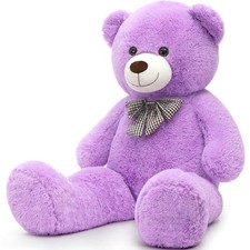 MorisMos Large Teddy Bear 39 Inch Giant Stuffed Bear Plush Purple picture