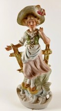 Occup. Japan figurine Young Colonial woman 7.5