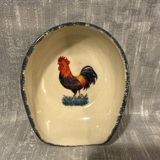 VTG Home & Garden Party Ltd Rooster Spoon Rest 2005 USA Stoneware Pottery  picture