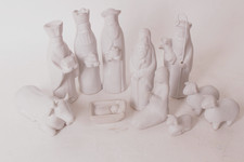 New Pottery Barn Handcrafted Terracotta Nativity Set (figures only, no manger) picture