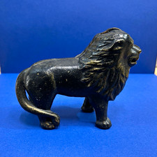 Antique cast iron Lion toy bank original vintage picture