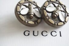 Two  Gucci  BUTTONS  gold 26 mm 1 inch Bees  bronze picture
