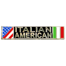 PBX-013-F Italian American Flags Citation Commendation Bar Pin picture