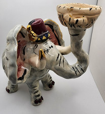 VTG 2000 Blue Sky Clayworks Elephant Tealight Candle Holder by Heather Goldmic picture
