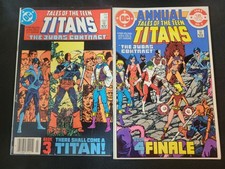 Tales Of The Teen Titans #44 & Annual #3 Judas Contract; 1st & 2nd App Nightwing picture