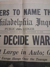 1938 THE PHILADELPHIA INQUIRER Sept 17  picture