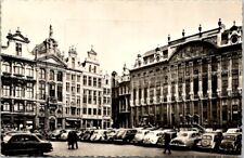 Vintage real photo postcard - Bruxelles Grand Place Belgium posted picture