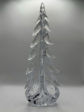 Simon Pearce Clear Glass Christmas Evergreen Tree, 13.5” Tall picture
