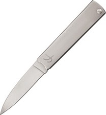 Fred Perrin Le Trifolder Gray 440C Stainless Folding Drop Pt Pocket Knife D3F picture