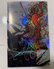 Batman Venomized Gorkem Demir Signed Holographic Art Book w/ COA GD 4/5 LTD to 5 picture
