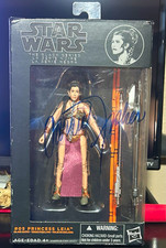 Hasbro Star Wars Black Series #05 Princess Leia ROTJ 2013 Signed picture