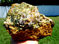 Natural OCEAN JASPER with Sparkling Quartz Crystals Deep Color Beauty For Sale picture