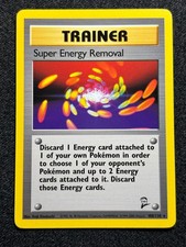 Super Energy Removal 108/130 Pokemon Card Base Set 2 Vintage Non Holo Rare NM picture