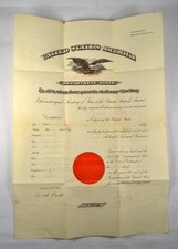 U.S. Department of State - Safe Passage Document  John Hay Signature Dated 1900 picture