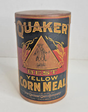 Vintage 1930's Quaker Oats Yellow Corn Meal EMPTY Container picture