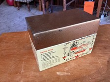 vintage J Chen & Co recipe box full of clippings and recipies  picture