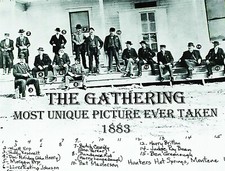 WYATT EARP DOC HOLLIDAY BUTCH SUNDANCE KID 1883 THE GATHERING PHOTO 8X10 POSTER picture