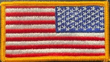 U.S. American Flag USGI Right Shoulder Patch REAL Military Sew-On Insignia picture