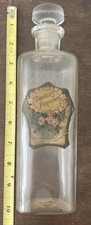 Antique 9” Donald’s Perfumes Donald Richard Co Glass Bottle picture