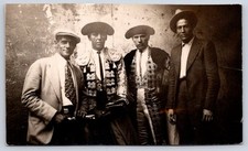 Antique Spain Postcard Matadors Bullfighters in Regalia 1920s RPPC picture