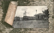East Pepperell MA B. & M. Station C. A. Swasey c1900s-10s Vintage Postcard picture