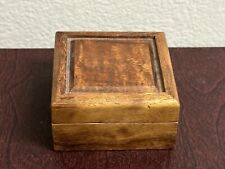 KOA CURLY WOOD JEWELRY MULTIPURPOSE BOX HANDCRAFTED BY AJ SHARP HAWAII 3.5” picture