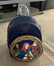 Loungefly The Lord of the Rings War of the Rohirrim Mini Backpack Blue/Gold picture