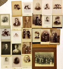Antique Cabinet Cards Photos c1890s Lot Same Family 