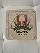 Vintage Spaten Munchen Beer Coasters Sealed Pack of 90 NOS German Bierdeckel picture