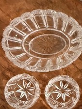 Beautifully Curated/Married Antique Master Salt Cellar w/7 MCM coordinated dips picture