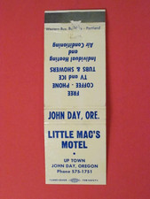 Little Mac's Motel Matchbook Cover -John Day, Oregon  Nice one picture