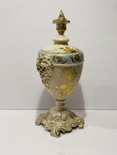 Antique Philipp Rosenthal & Co 1890’s Gold Hand Painted Porcelain Urn Germany picture