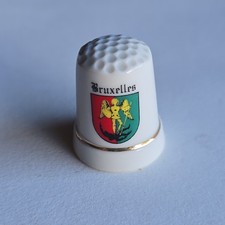 Bruxelles Belgique Thimble Vintage Souvenir Collectible picture