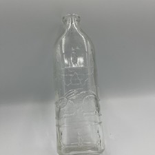 Antique Baby Bottle Embossed Rabbits Bunny 1920’s 8 Oz Lot D picture