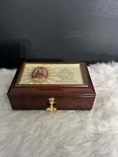 The Bradford Exchange Jesus The Lords Prayer  music box Plays Amazing Grace picture