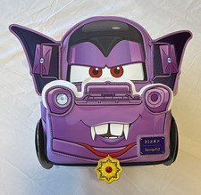 Loungefly Disney Pixar Cars Vampire Mater Mini Backpack Purple/Black NWT picture