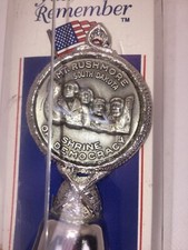 Vintage Mt. Rushmore National Shrine Of Democracy USA Pewter Bell Vintage Silver picture
