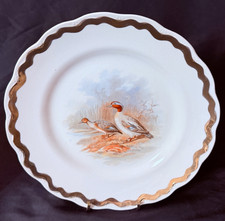 Vintage Lebeau Style Porcelain Game Plate 9” Mallard Ducks picture