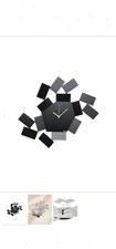 Alessi La Stanza Black Modern Wall Clock Made In Italy with Box picture