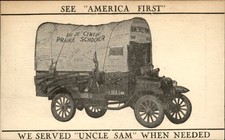 WWI Disabled Veterans Prairie Schooner Truck c1910s Vintage Card/Postcard bhn picture