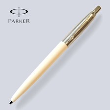 Vintage Parker Jotter ~ White ~ Brass Threads ~ Pre-1981 ~ Recessed Top Logo picture
